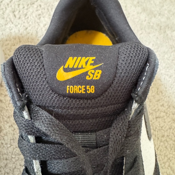 NIke SB Force 58 Men 9.5M Black/Yellow/White - Picture 6 of 9